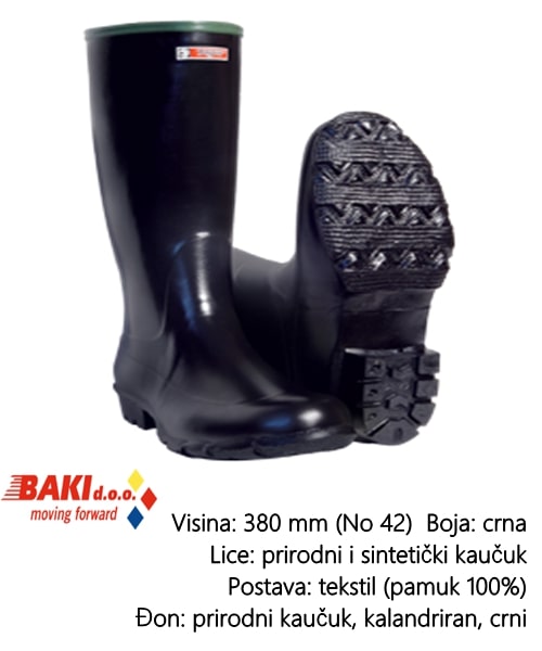 CIZMA VISOKA CRNA 42 70200 