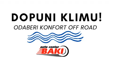 NOVO U AUTO CENTRU BAKI!: MAŠINA ZA KLIMU CONFORT OFF ROAD