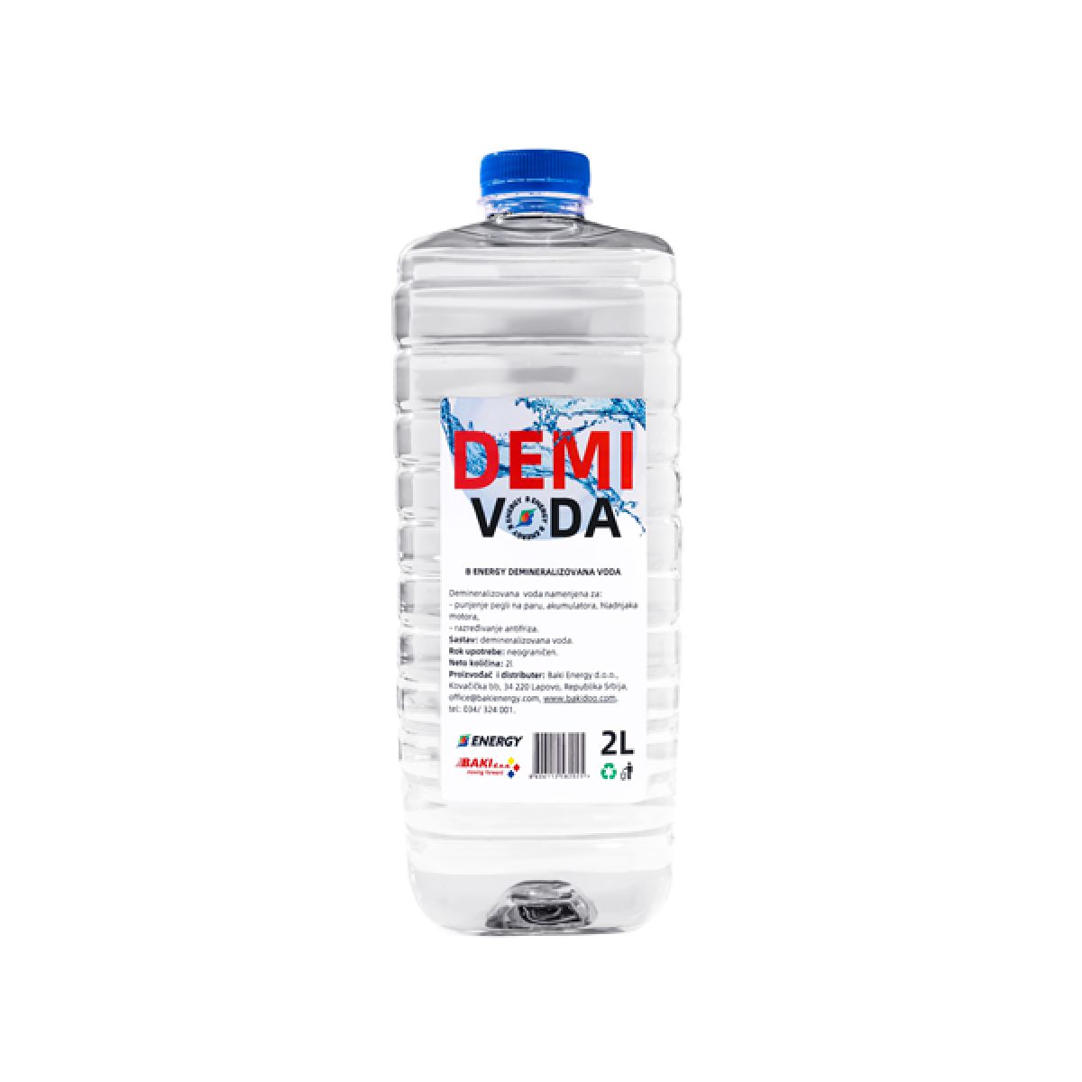 B ENERGY DEMINERALIZOVANA VODA 2L 